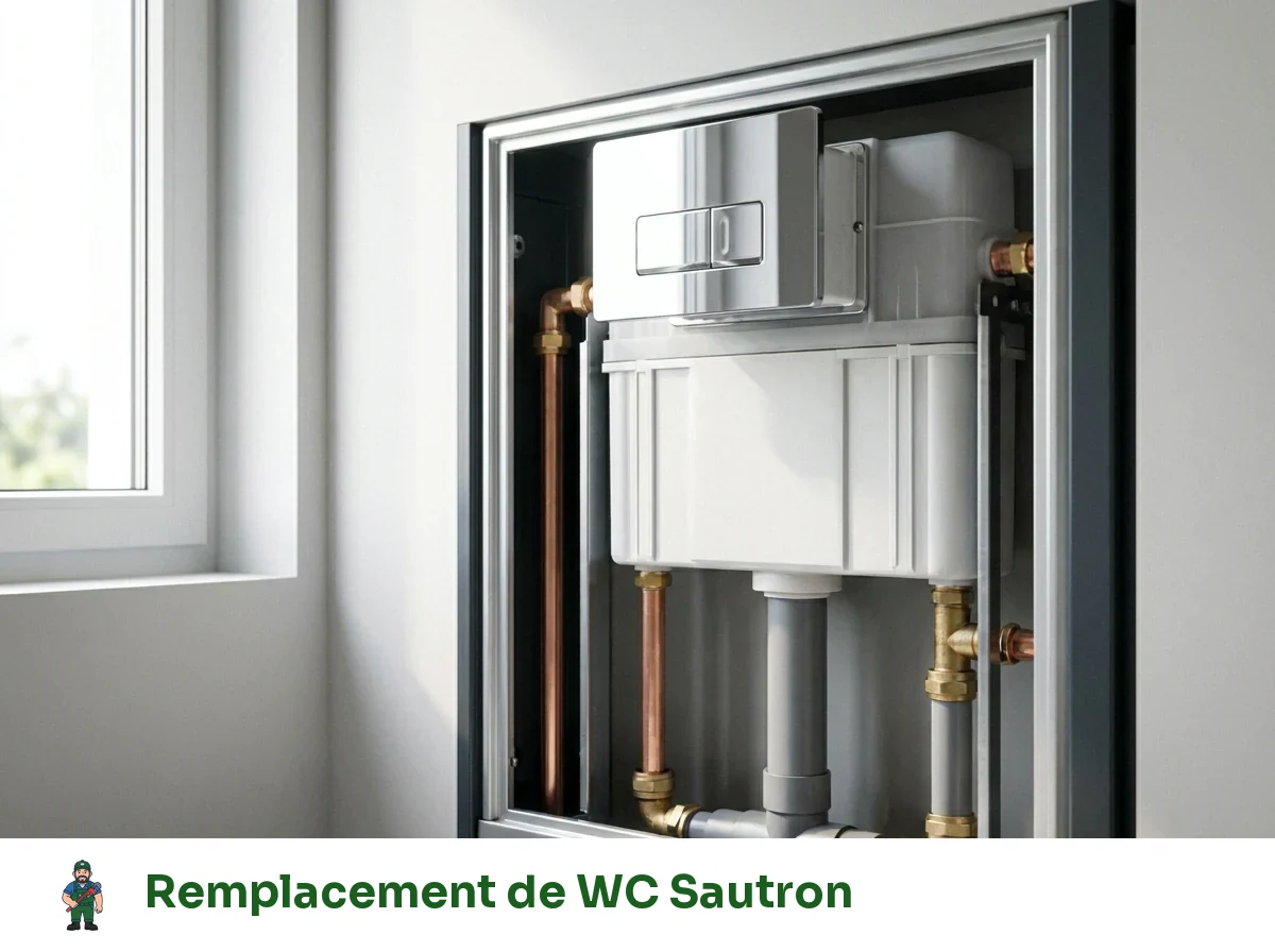 Remplacement de WC à Sautron